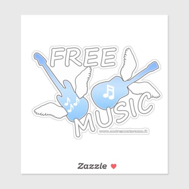 Sticker Musique libre (Feuille)