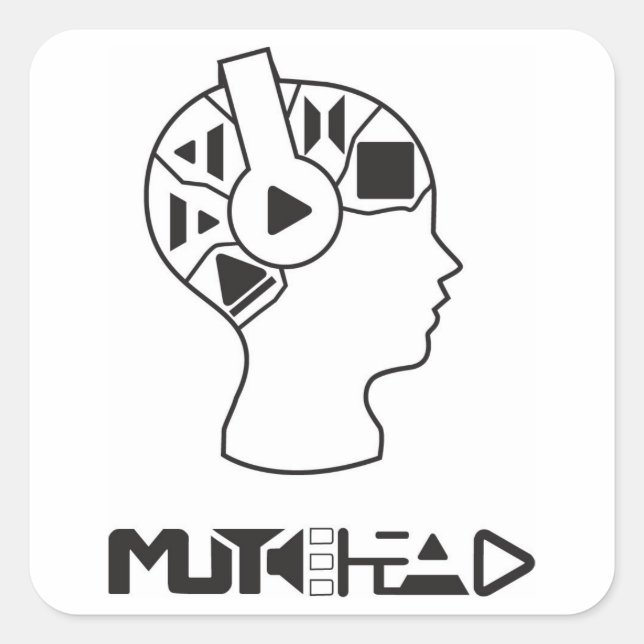 Sticker MuteHead (Devant)