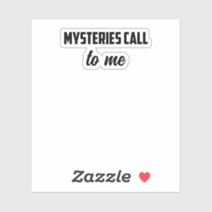 Sticker Mystères M'Appelent : Un Véritable Crime Obsession