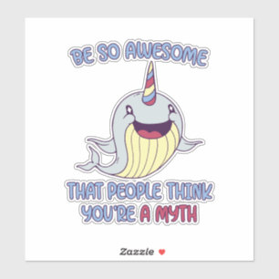 Sticker Mythe stupéfiant de Narwhal