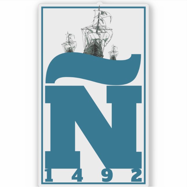 STICKER Ñ 1492 (Devant)