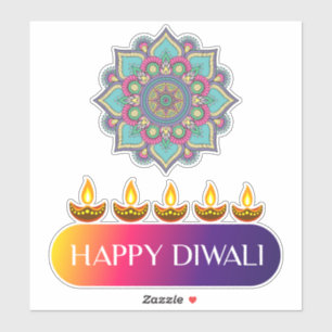 Sticker n° 5. Joyeux Diwali, la fête des lumières de l'Ind