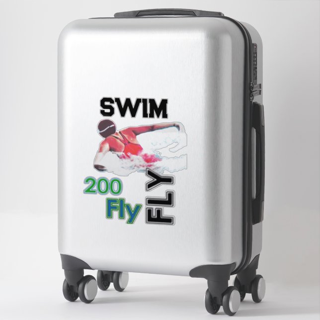 Sticker Nage - 200 volts (Sur valise)