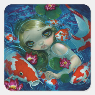 Sticker "nager avec Koi"
