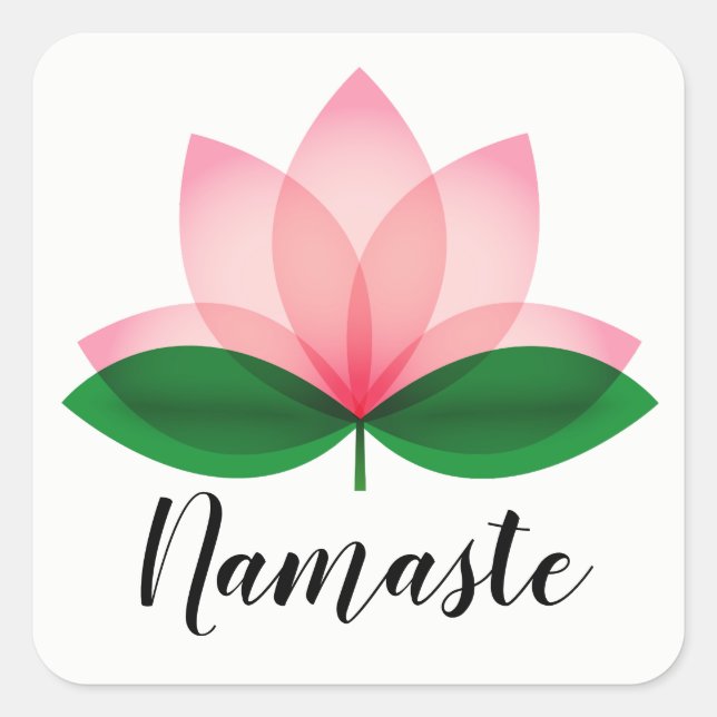 Sticker Namaste Lotus Blossom (Devant)