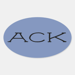 Sticker Nantucket "ACK"