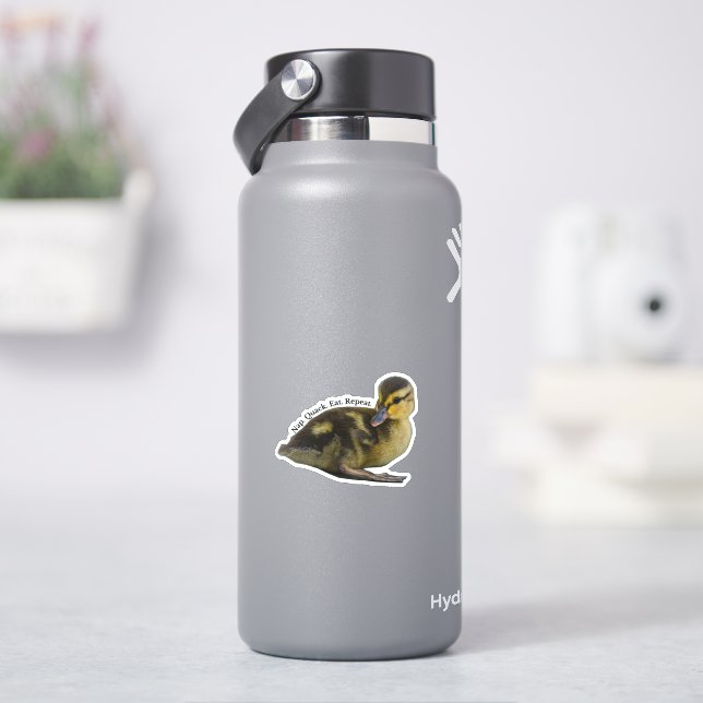 Sticker Nap. Quack. Manger. Recommencer. - Mallard Ducklin (HydroFlask)