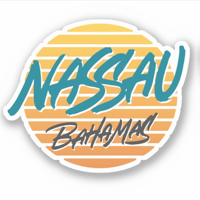 Sticker Nassau Bahamas (Devant)