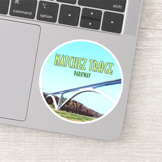 Sticker Natchez Trace Parkway Tennessee Mississippi (Détail)