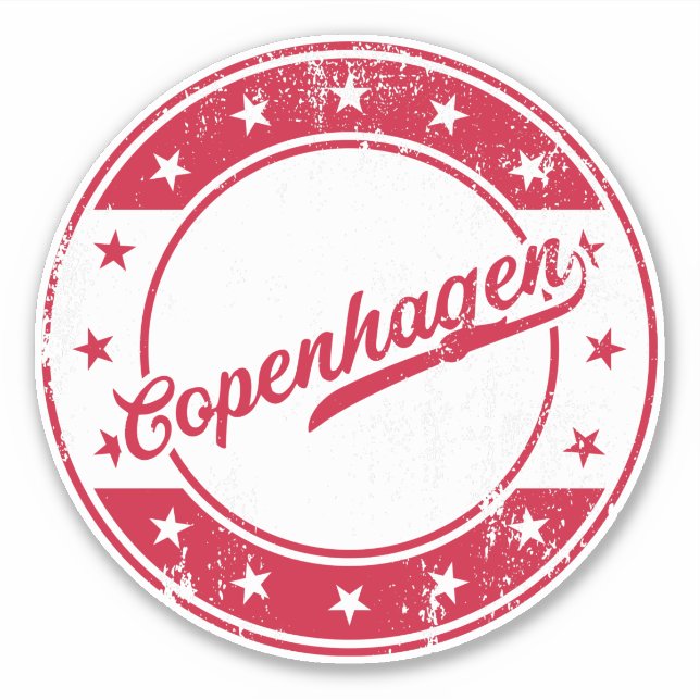 Sticker National - Copenhagen Danemark (Devant)