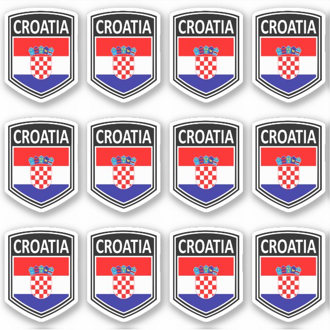 Sticker National - Croatie (Devant)