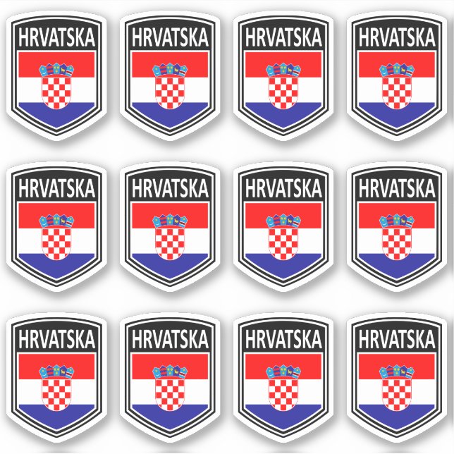 Sticker National - Hrvatska (Devant)