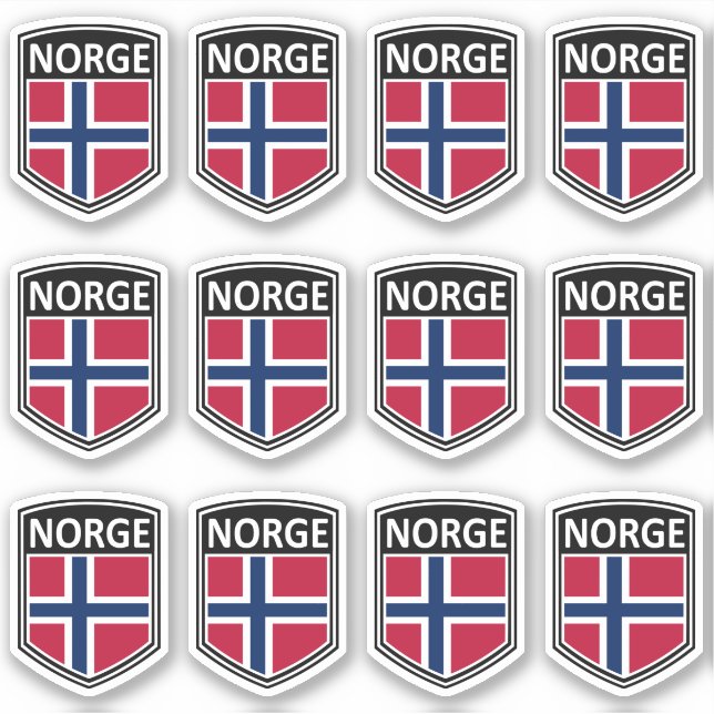 Sticker National - Norge (Devant)