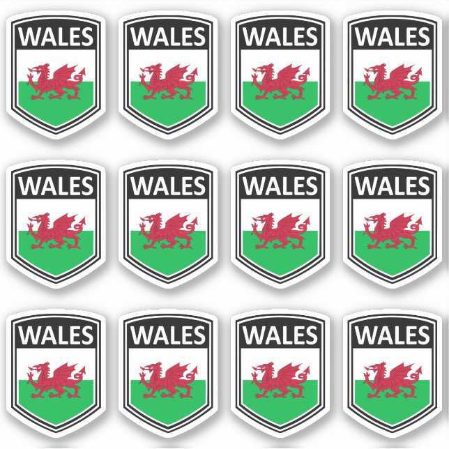 Sticker National - Pays de Galles (Devant)