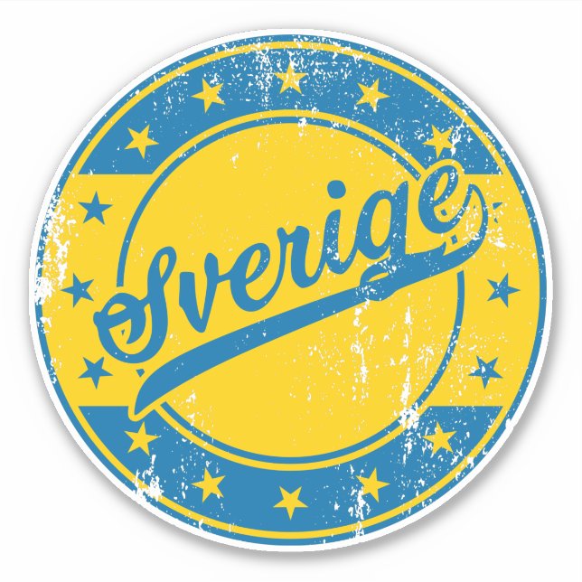 Sticker National - Sverige | Suède (Devant)