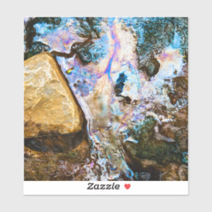 Sticker nature abstraite eau morte