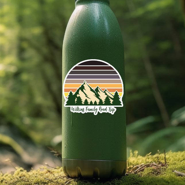 Sticker Nature personnalisée Vacances Green Forest Bouteil (Créateur téléchargé)