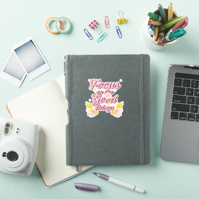 Sticker Nature Soul Slogan | Focus sur les bonnes choses (Couverture iPad)