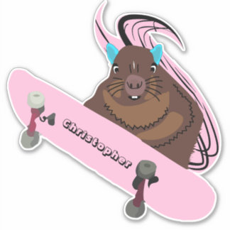 Sticker Naughty Squirrel #109 Skateboard