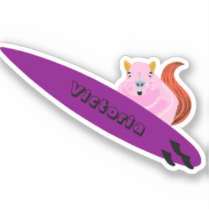 Sticker Naughty Squirrel #1135 Surf
