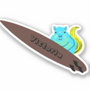 Sticker Naughty Squirrel #1298 Surf