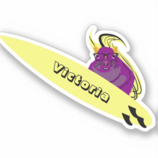 Sticker Naughty Squirrel #1402 Surf