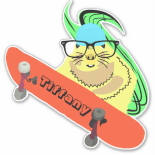 Sticker Naughty Squirrel #140 Girls Name