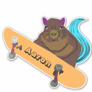 Sticker Naughty Squirrel #145 Skateboard