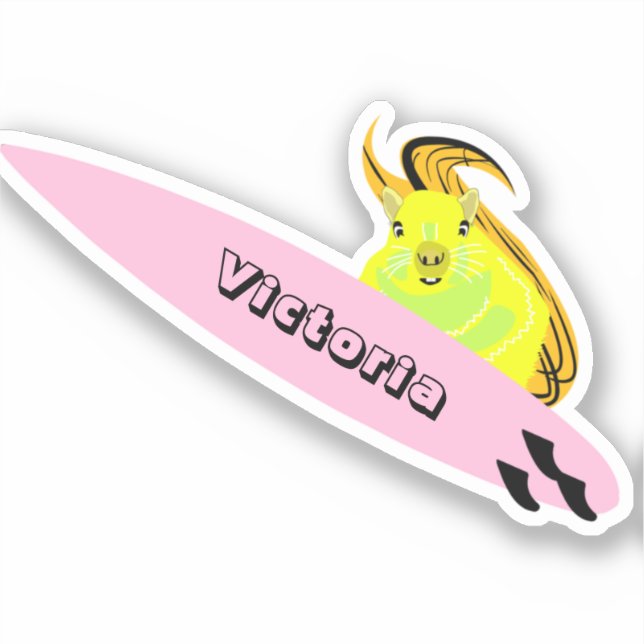 Sticker Naughty Squirrel #1546 Surf (Recto)