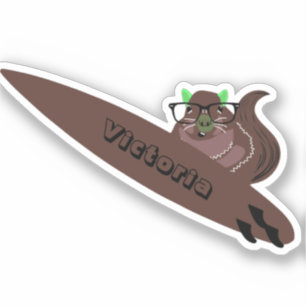 Sticker Naughty Squirrel #1951 Surf