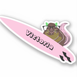 Sticker Naughty Squirrel #2010 Surfing