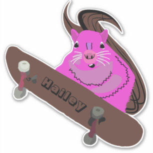 Sticker Naughty Squirrel #212 Hailey Skateboard