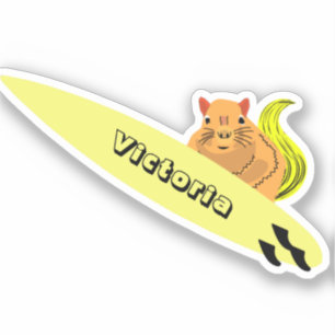 Sticker Naughty Squirrel #2176 Surf