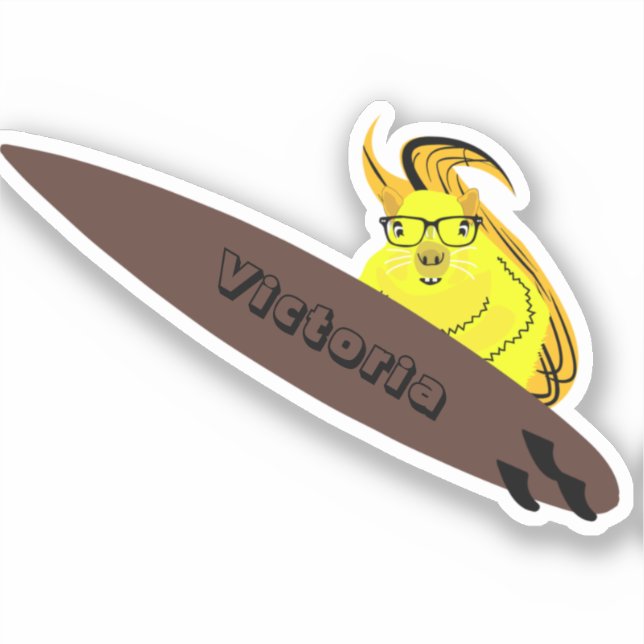 Sticker Naughty Squirrel #2266 Surf (Recto)