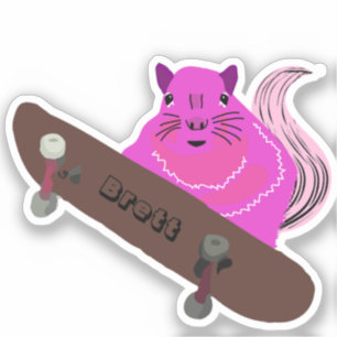 Sticker Naughty Squirrel #367 Brett Skateboard