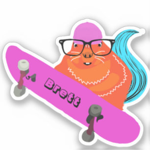 Sticker Naughty Squirrel #426 Brett Skateboard