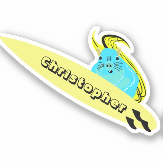 Sticker Naughty Squirrel #428 Surf (Recto)