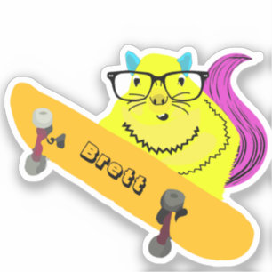Sticker Naughty Squirrel #434 Brett Skateboard