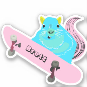 Sticker Naughty Squirrel #439 Brett Skateboard