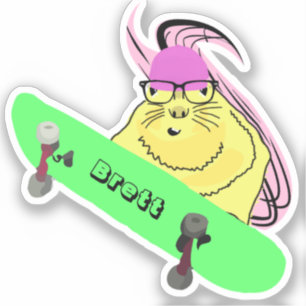 Sticker Naughty Squirrel #491 Brett Skateboard