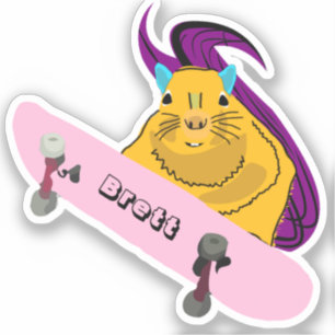 Sticker Naughty Squirrel #521 Brett Skateboard