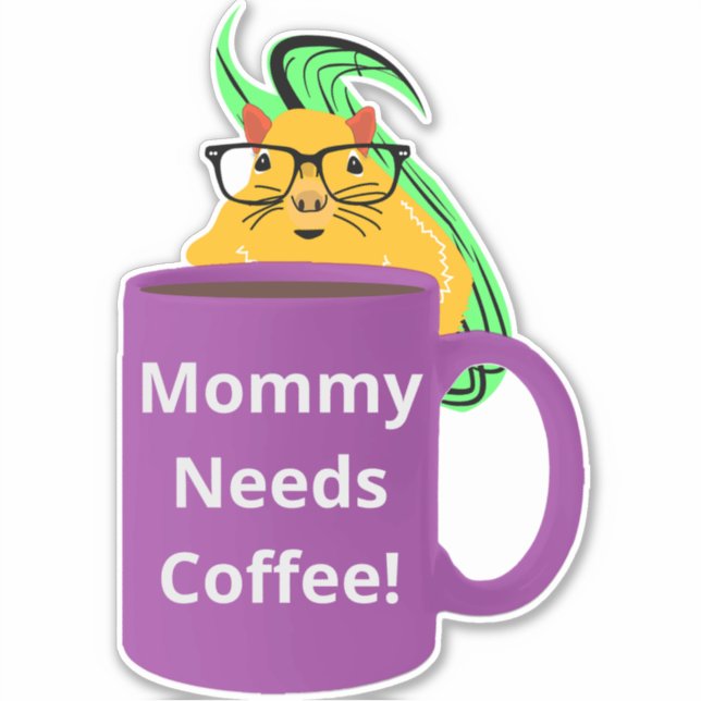 Sticker Naughty Squirrel #530 Coffee Cup (Devant)