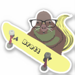 Sticker Naughty Squirrel #601 Brett Skateboard