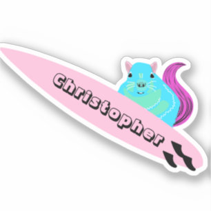 Sticker Naughty Squirrel #625 Surf