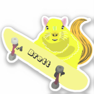 Sticker Naughty Squirrel #628 Brett Skateboard