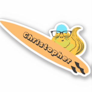 Sticker Naughty Squirrel #672 Surf