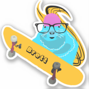 Sticker Naughty Squirrel #703 Brett Skateboard