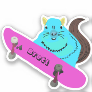 Sticker Naughty Squirrel #793 Brett Skateboard