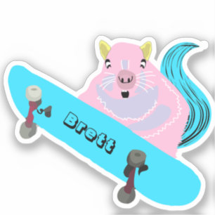 Sticker Naughty Squirrel #834 Brett Skateboard