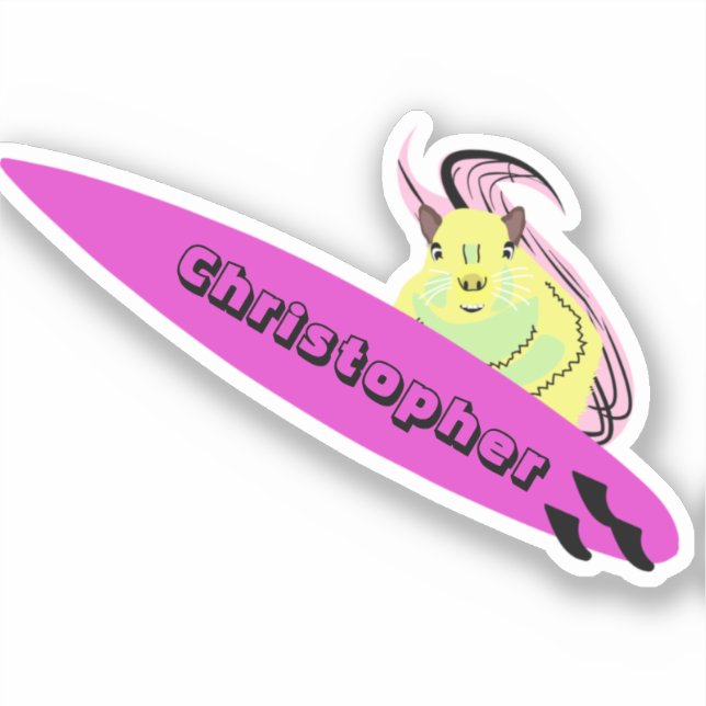 Sticker Naughty Squirrel #846 Surf (Recto)